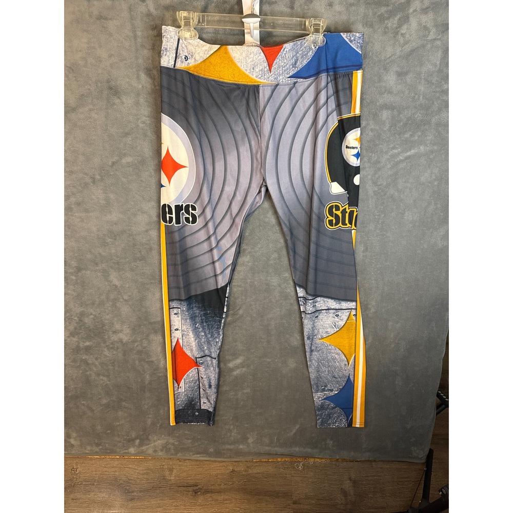 Pittsburgh Steelers Leggings Womens 4XL All Over Print Graphic NFL Fan Gear